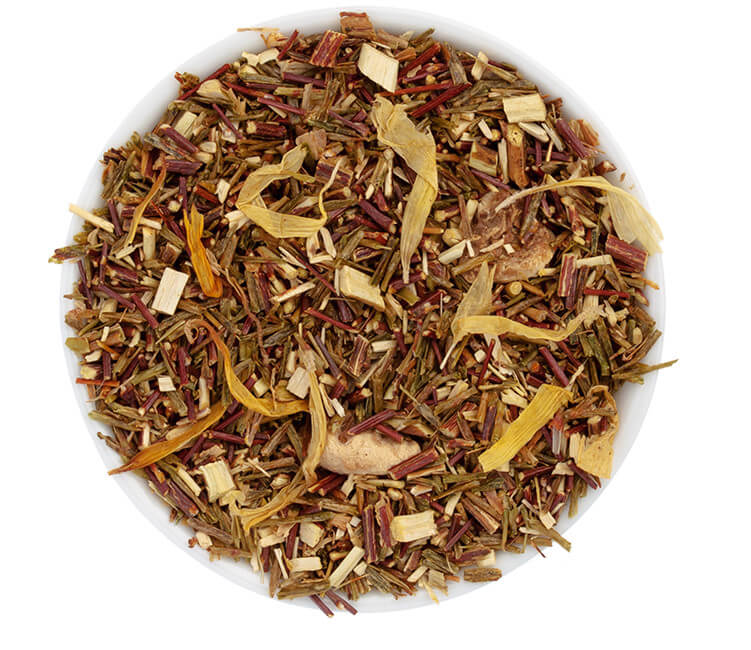 Rooibos Tee mit Zitrone.