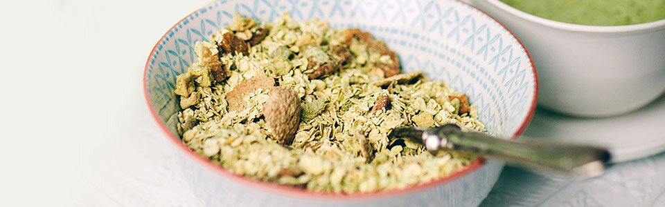 Matcha Musli Mit Belebendem Matcha Gruntee Mymuesli